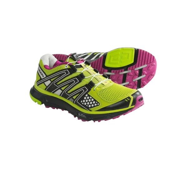 Salomon Shoes - Salomon XR Mission 1 Womens 8 OrthoLite Trail Running Shoes Lime Green